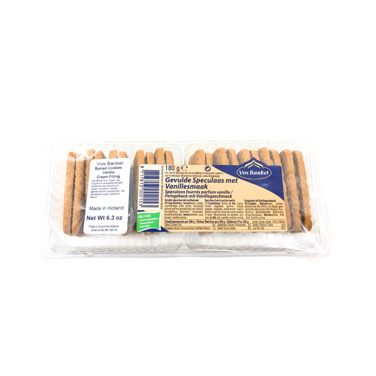 Vos Banket Speculaas with Vanilla Filling 6.2 oz