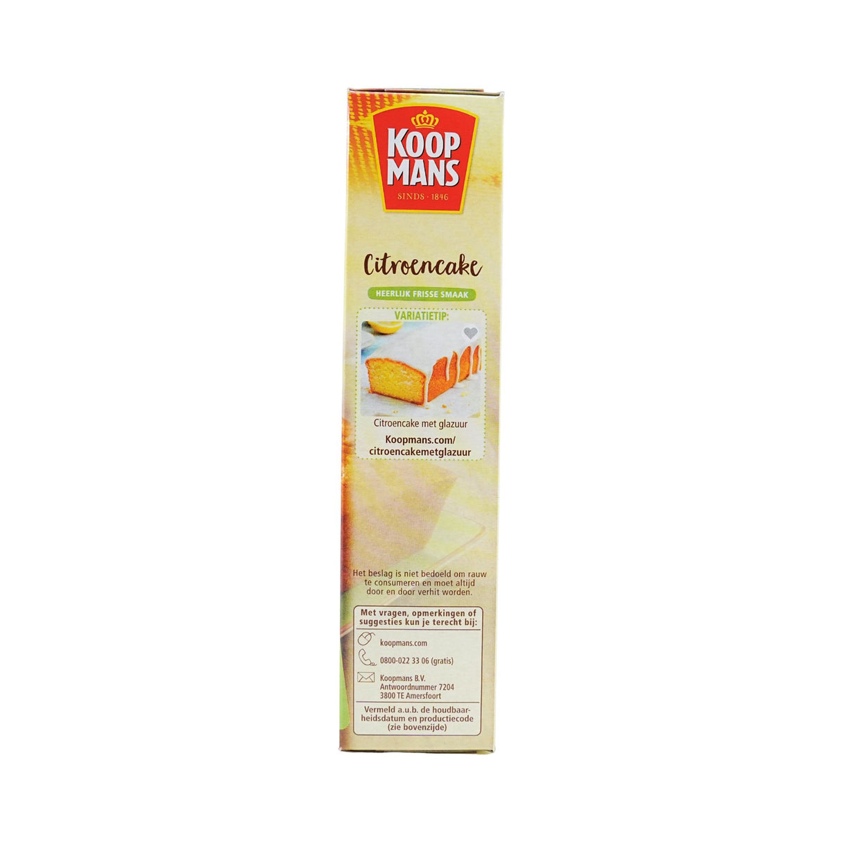 Koopmans Lemon Cake Mix 14 oz (400 gr) box