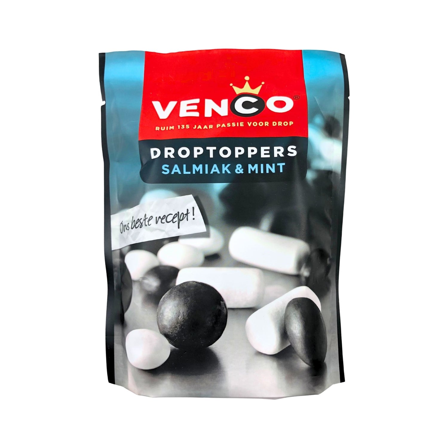 Venco Licorice Salmiak & Mint Topper 7.58 oz bag