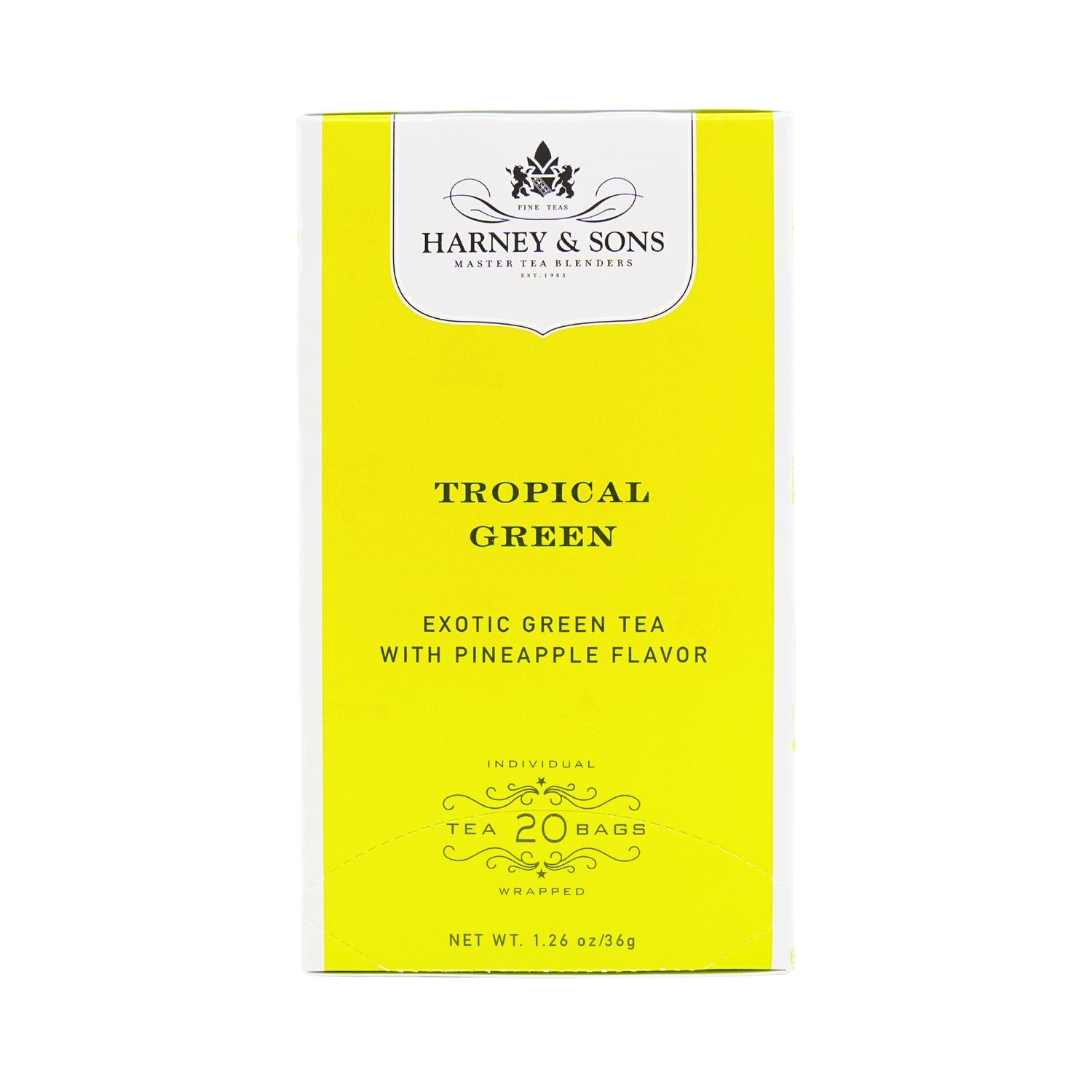 Harney & Sons Tropical Green Tea 20 Ct Box