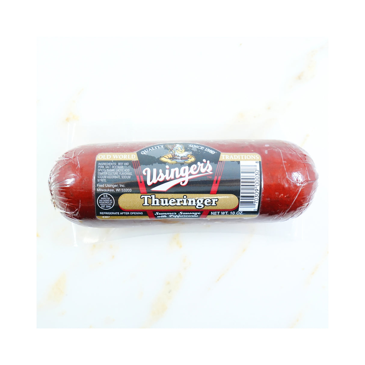 Usinger Thueringer Summer Sausage 10 Oz