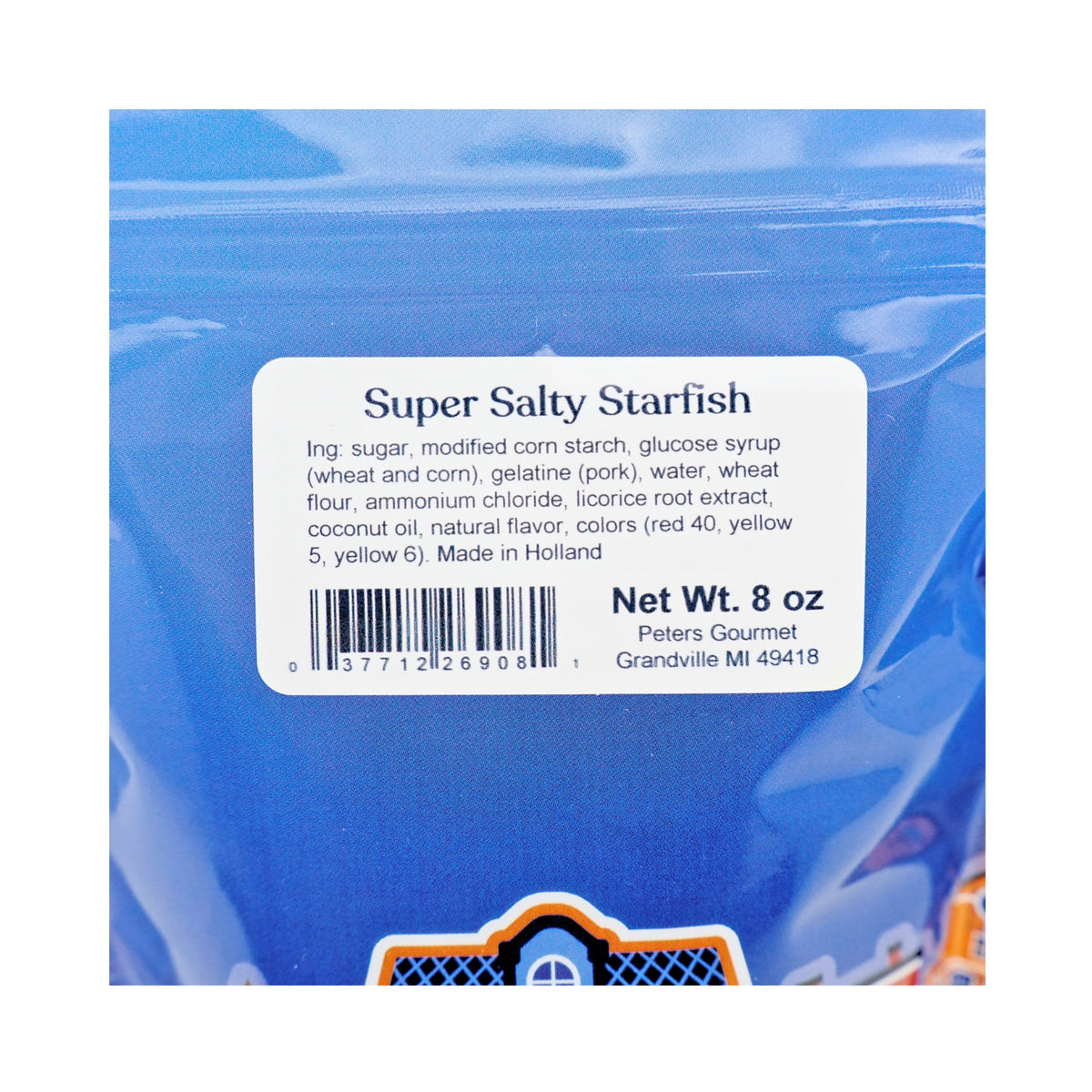 Dutch Hutch Super Salty Starfish Licorice 8oz bag