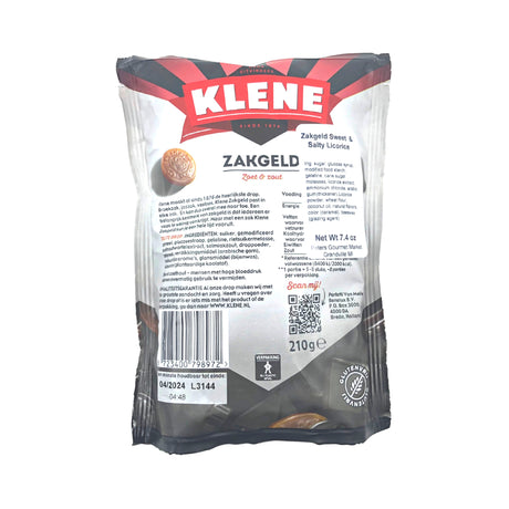 Klene Zakgeld ASST Licorice 7.4 oz DC