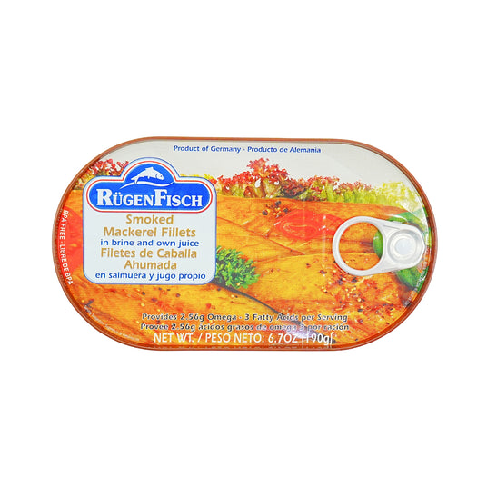 Rugenfisch Smoke Makerel Fillets Tin 6.7 oz