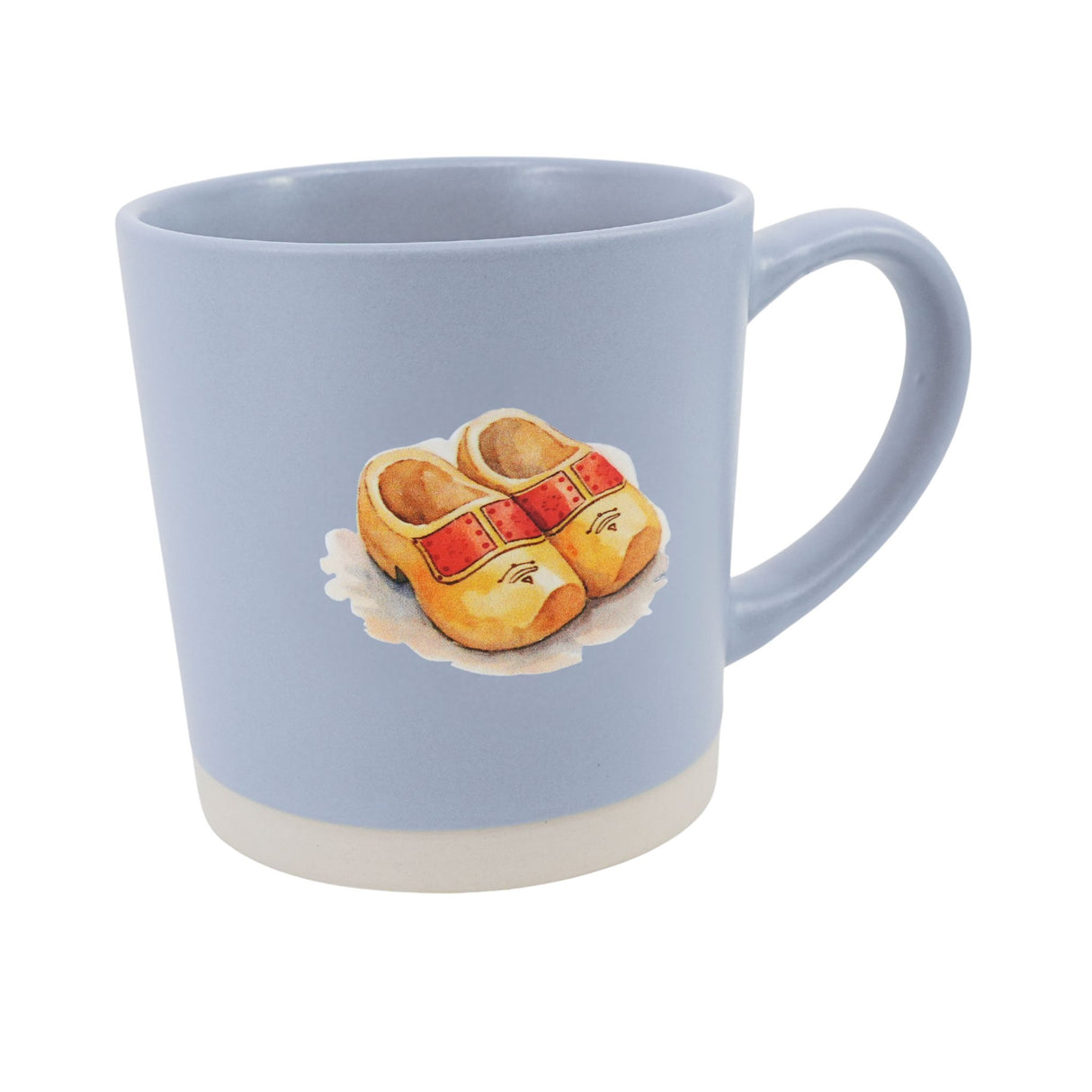 Wooden Shoes Watercolor Slate Blue Mug 13 oz