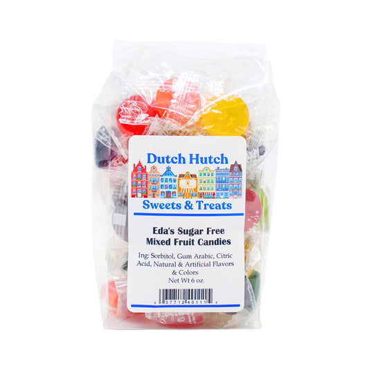 Dutch Hutch Sugarfree Mixed Fruit Hard Candy 6 oz bag