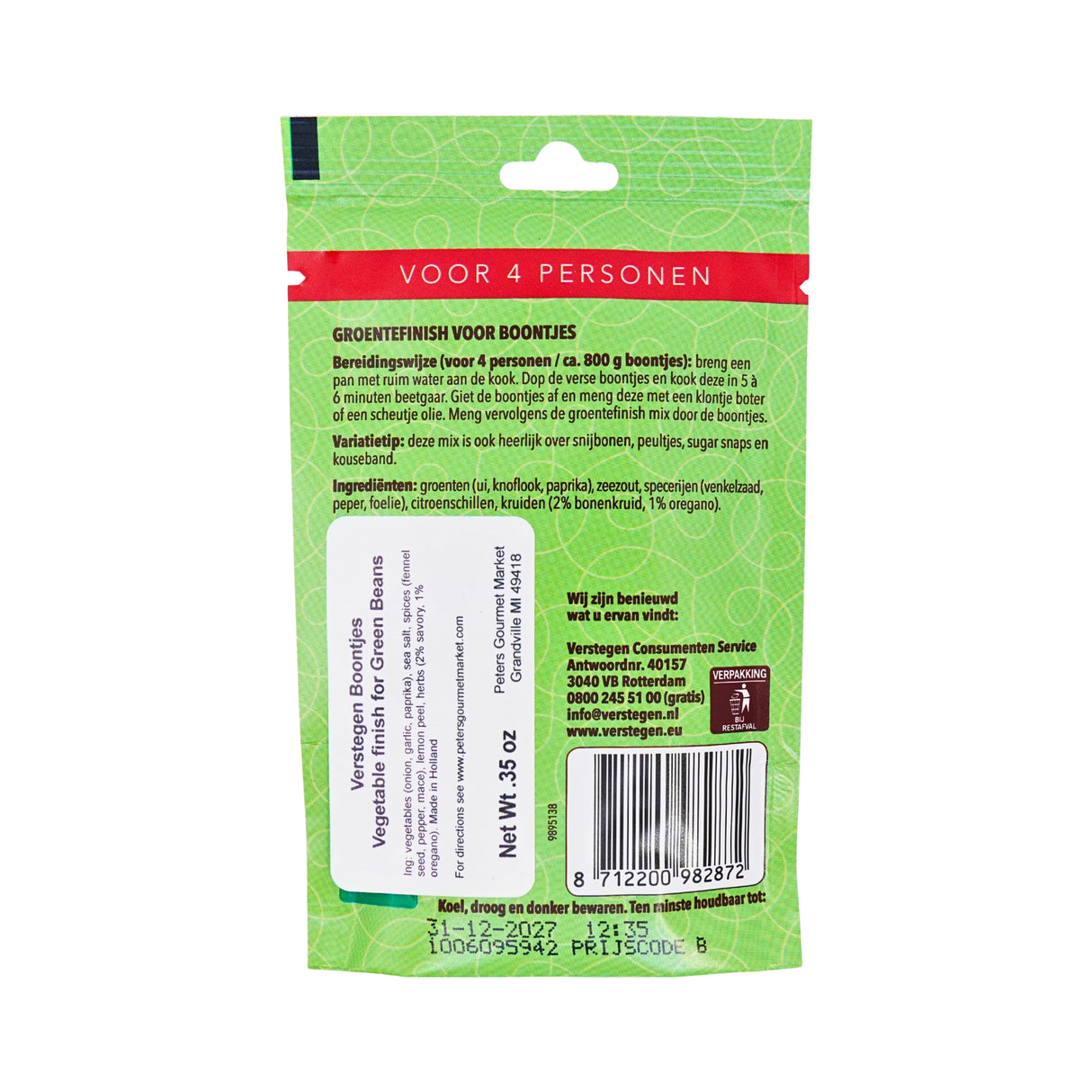 Verstegen Vegetable spices for Beans 10 gr