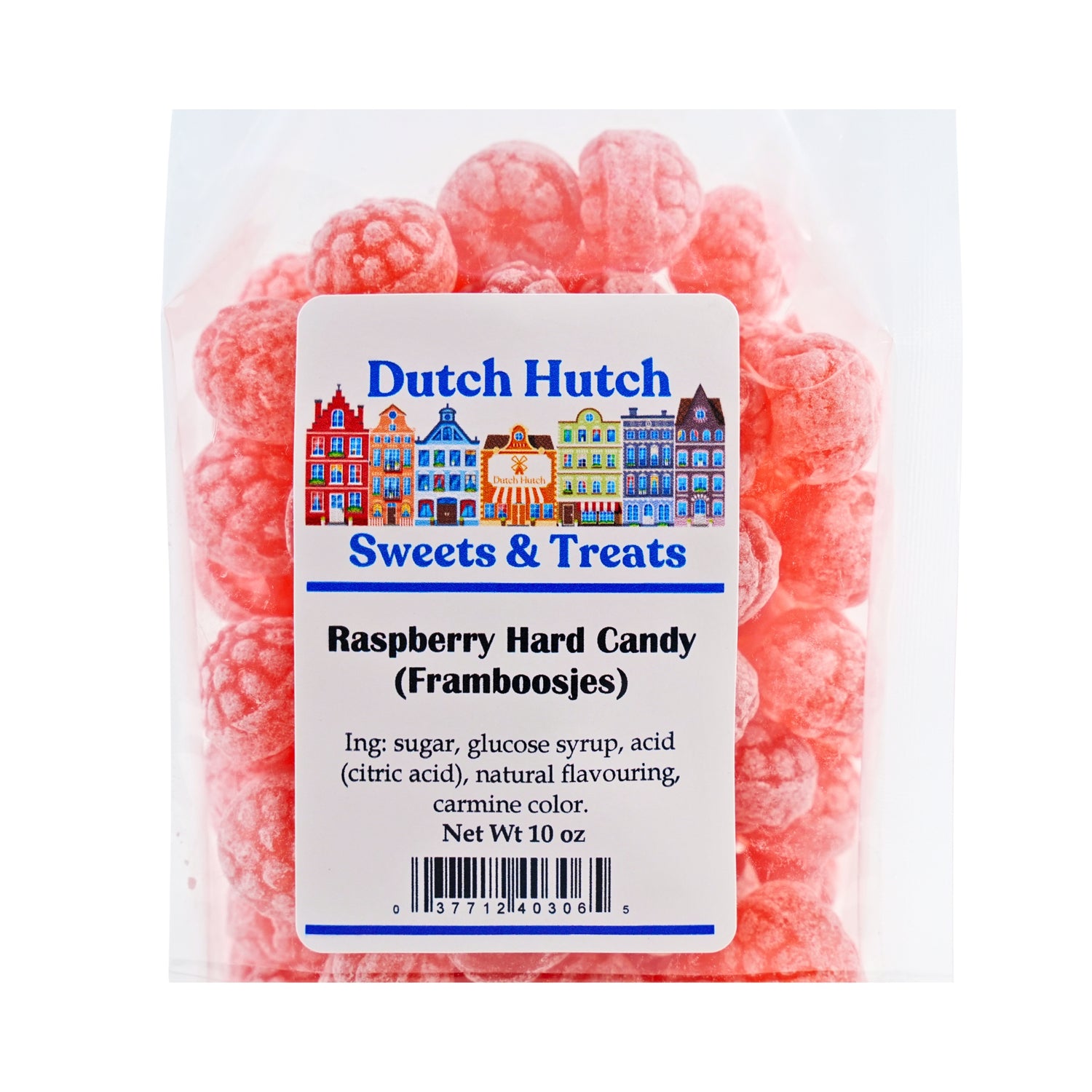 Dutch Hutch Raspberry Candy Framboosjes 10 oz bag