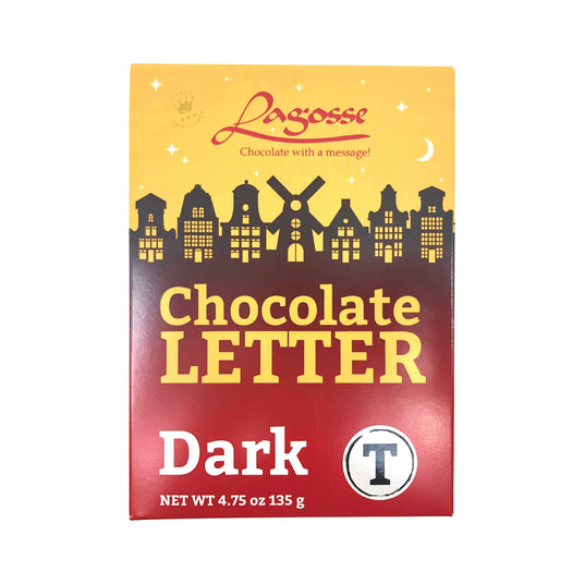 Lagosse Large Dark T Chocolate Letter 4.7oz