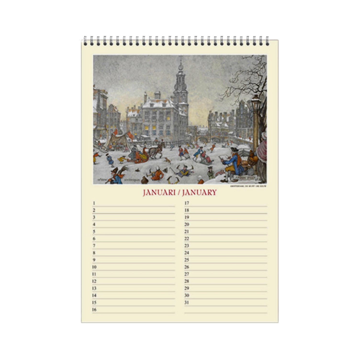Anton Pieck Havens - Harbor views Birthday calendar