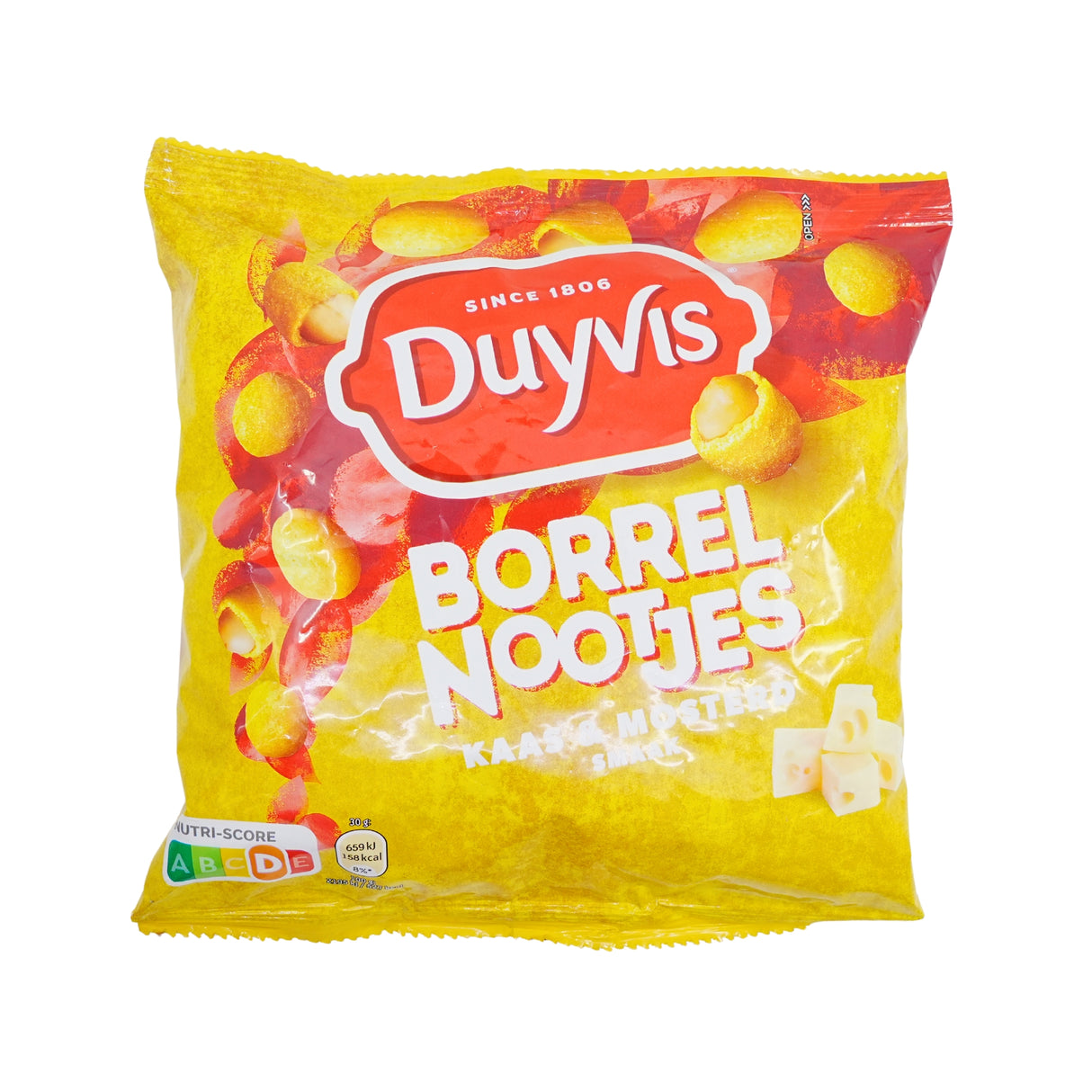 Duyvis Borrelnootjes Mustard & Cheese 9.7oz Bag