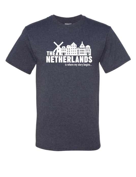 Netherlands My Story Navy Adult XXL Tshirt