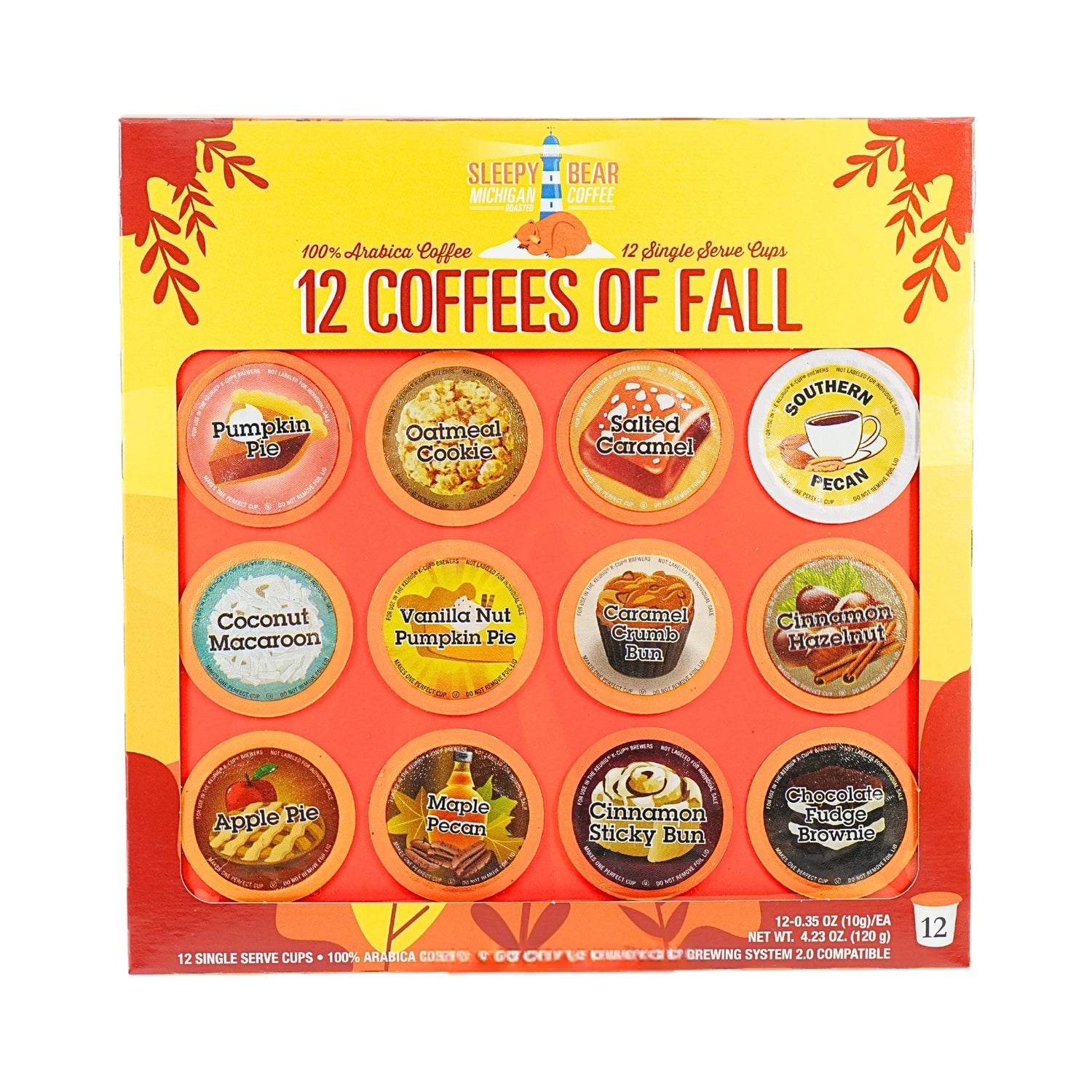 Sleepy Bear 12 Coffees of Fall Variety Pack - K cups