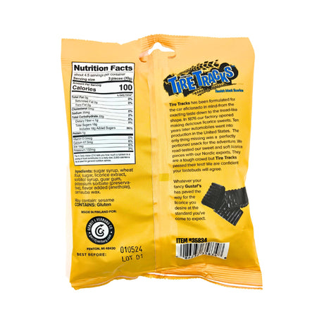 Gustafs Tire Tracks  Black Licorice 5oz