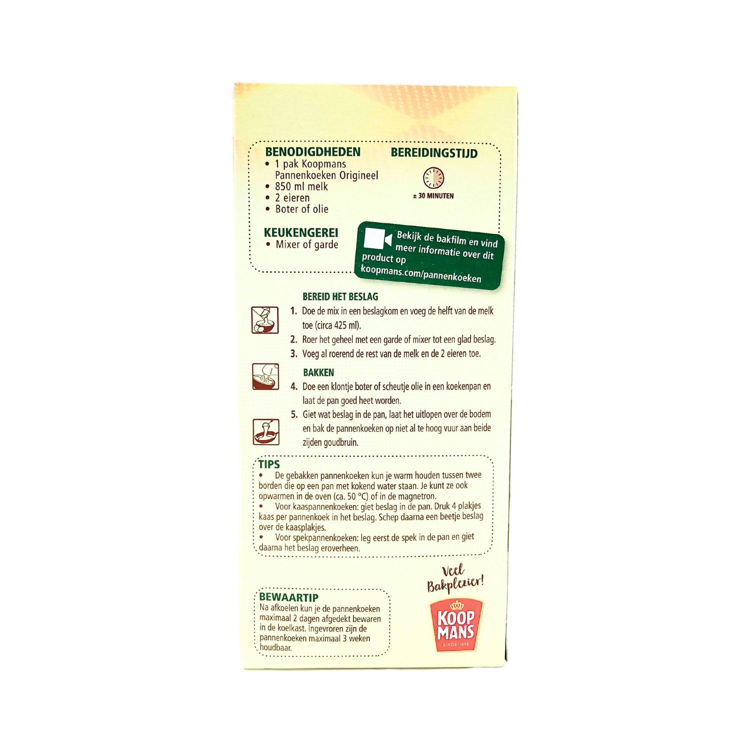 Koopmans Regular Pancake Mix 14.1 Oz Box