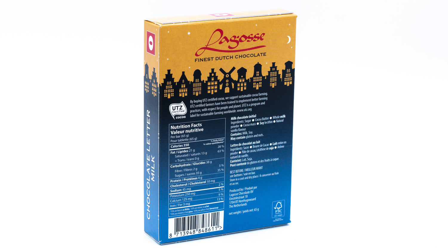 Lagosse Milk O Small Letter 2.3 Oz