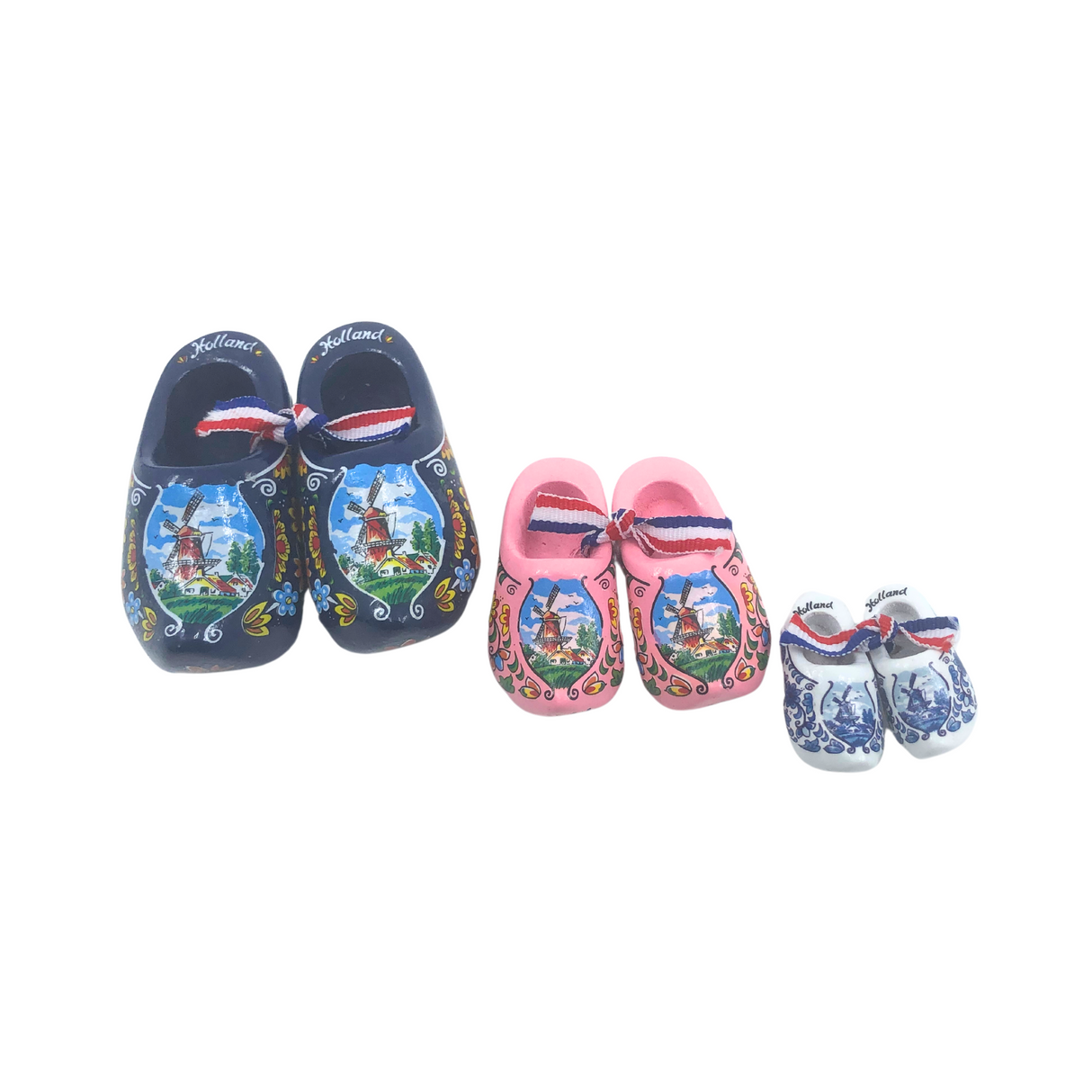 Delft Souvenir Small Clogs Set of 3 (3 sizes)