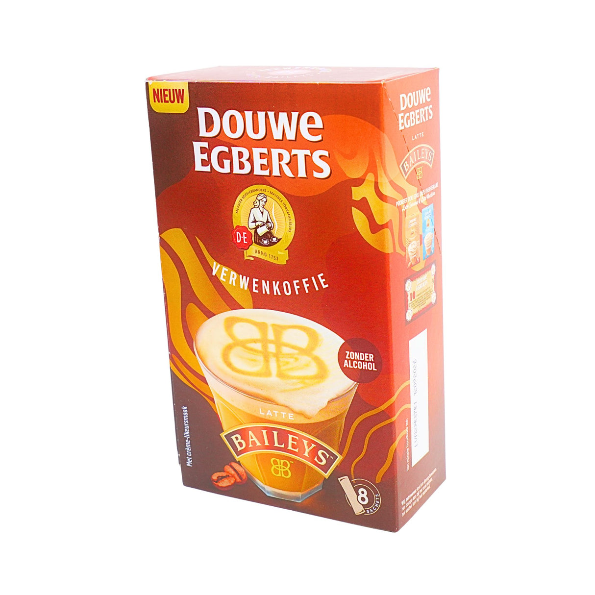 Douwe Egberts Baileys Latte Instant Coffee Sticks 8ct