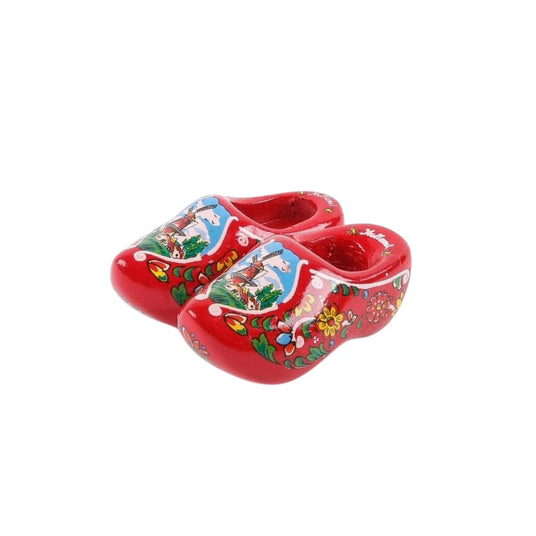 Magnet Wooden Shoe Red 1.75 inch