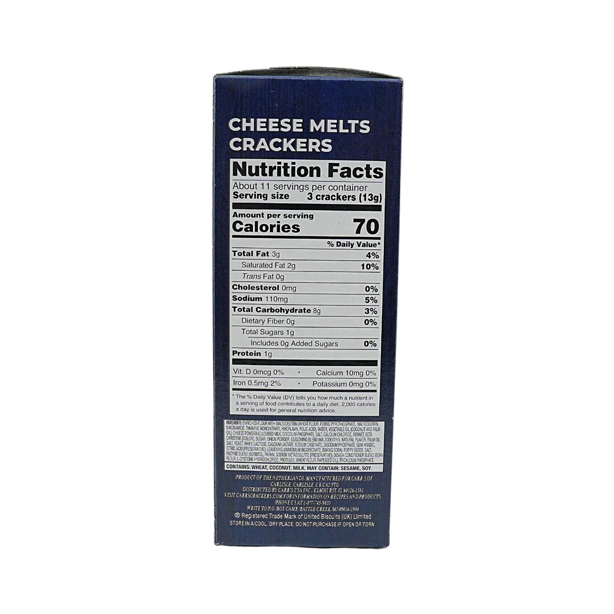 Carrs Cheese Melts crackers 5.3oz