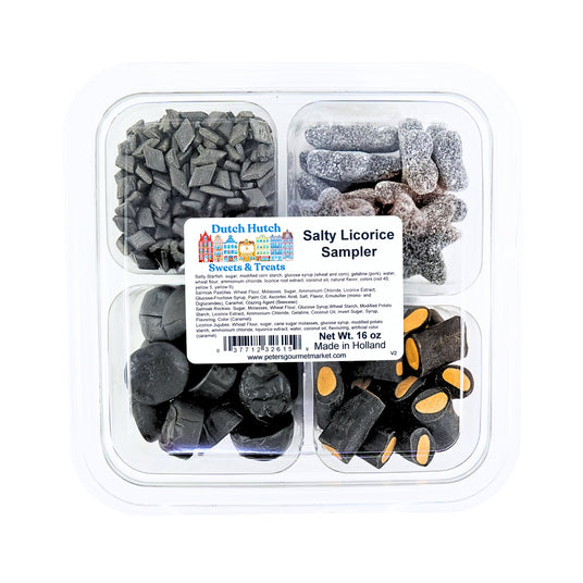 Dutch Hutch SALTY Licorice Sampler V2 - Four Kinds 16oz