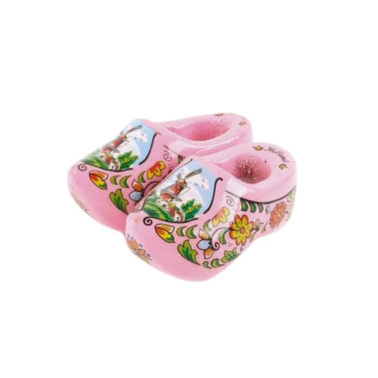 Magnet Wooden Shoe Pink 1.75 inch