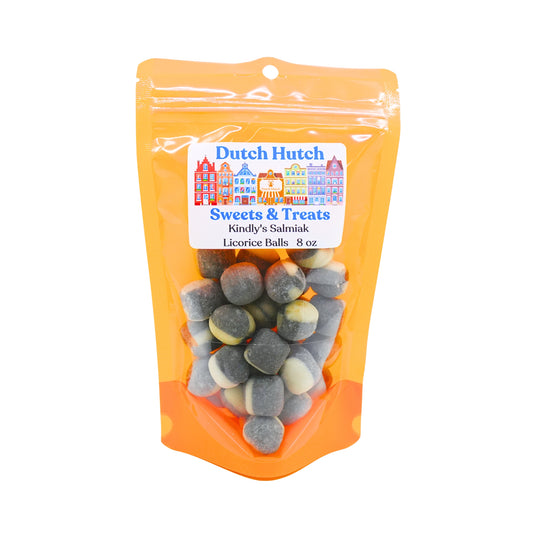 Dutch Hutch Salmiak Licorice Hard Candy 8 oz Bag