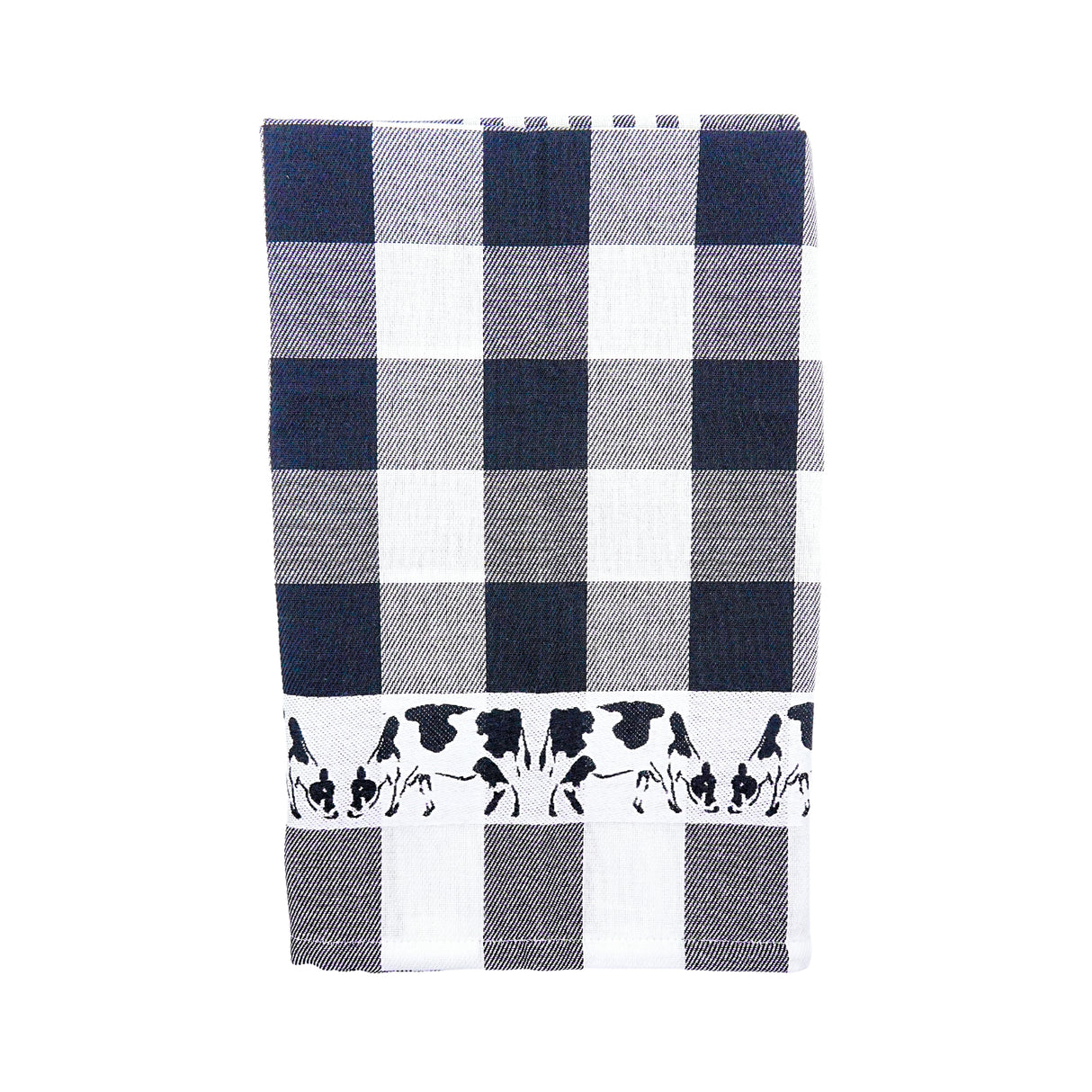 Twentse Black with Cows TEA Towel  25x23 inch