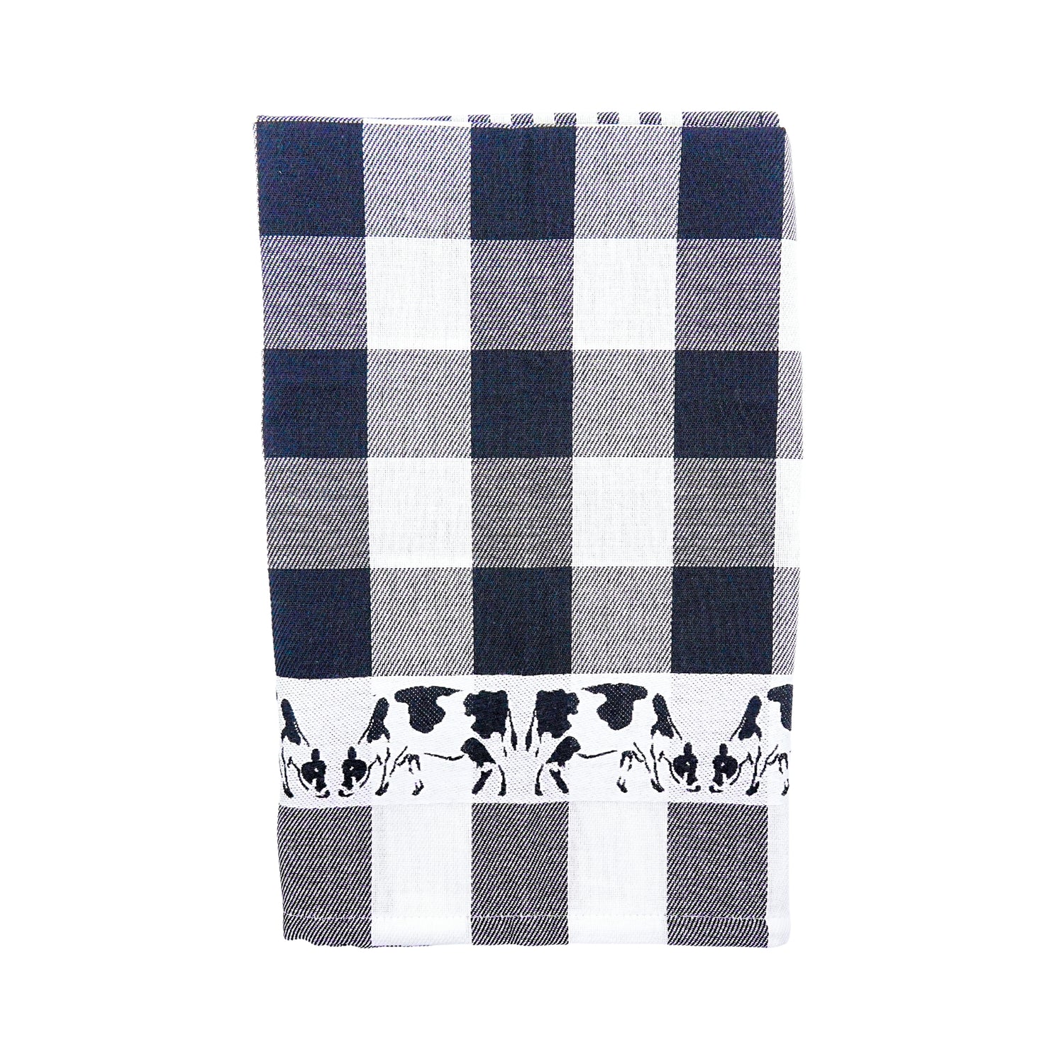 Twentse Black with Cows TEA Towel  25x23 inch