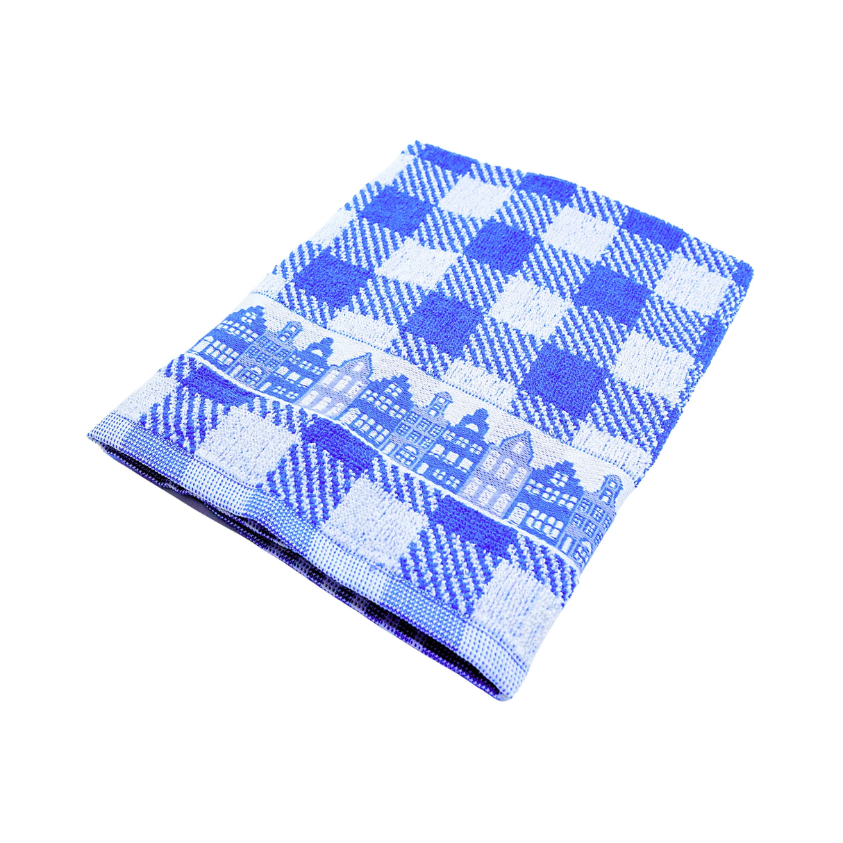 Twentse Blue with Canal Houses HAND Towel 20x20 inches