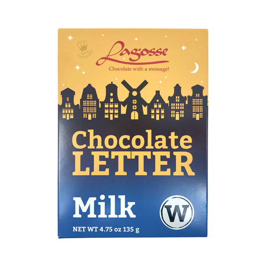 Lagosse Large Milk W Chocolate Letter 4.7oz
