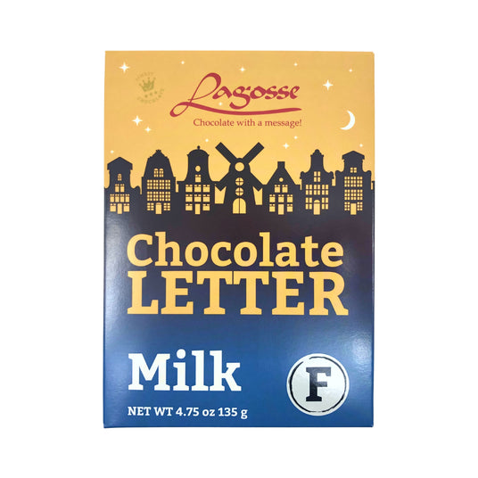 Lagosse Large Milk F Chocolate Letter 4.7oz
