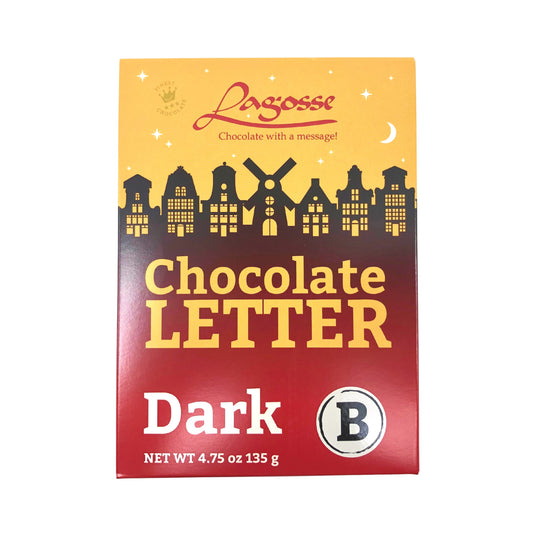 Lagosse Large Dark B Chocolate Letter 4.7oz