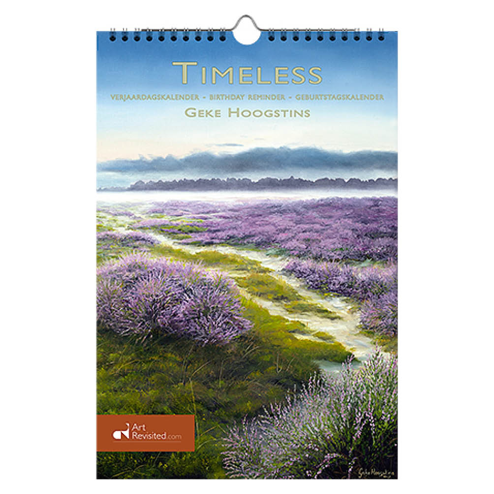 Timeless Dutch Nature Birthday Calendar 8x12 tall inches