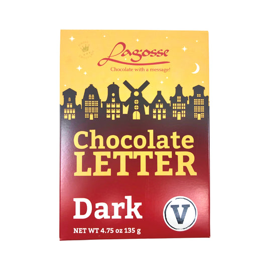 Lagosse Large Dark V Chocolate Letter 4.7oz