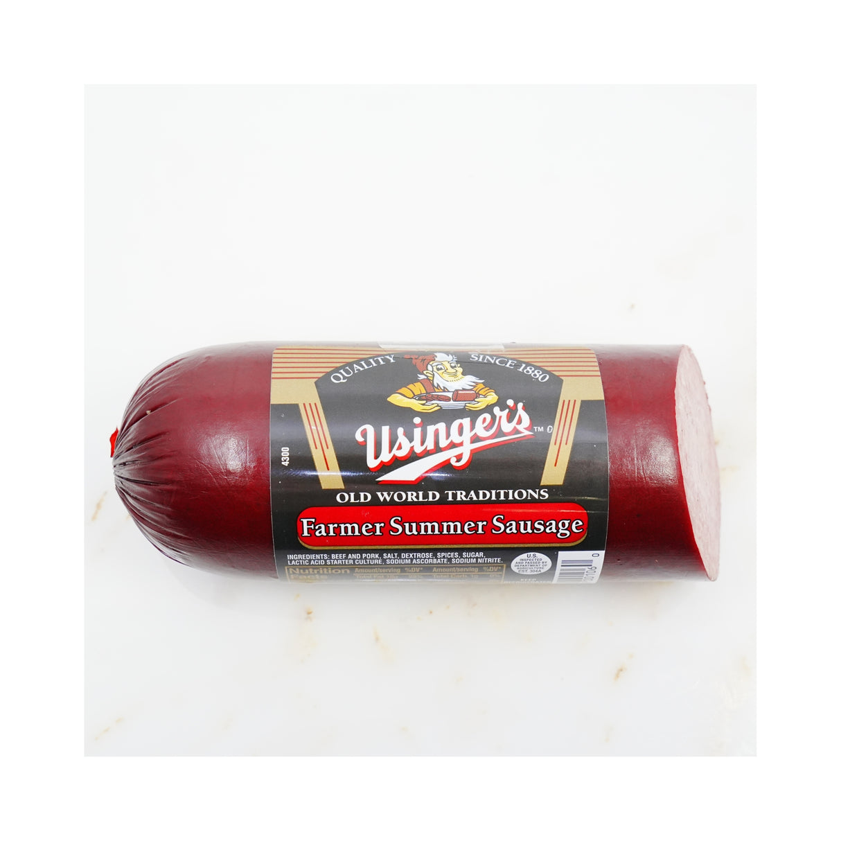 Usinger Farmer Summer Sausage Chub 12 Oz