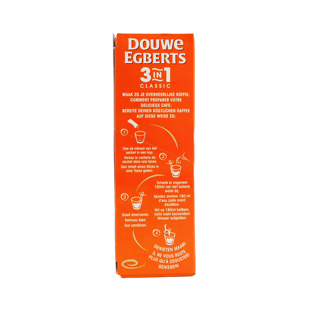 Douwe Egberts 3 in 1 Classic Instant coffee sticks w/cream & sugar