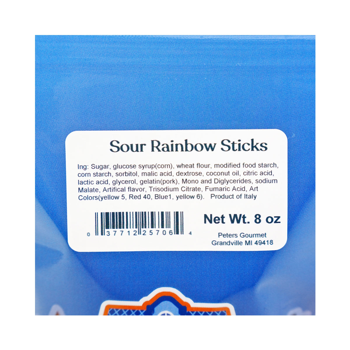 Dutch Hutch Sour Rainbow Sticks 8oz Bag
