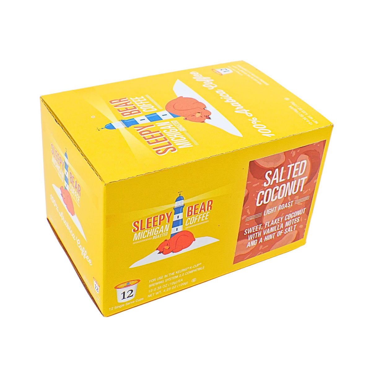 Sleepy Bear Salted Coconut Light Roast K cups 12 ct