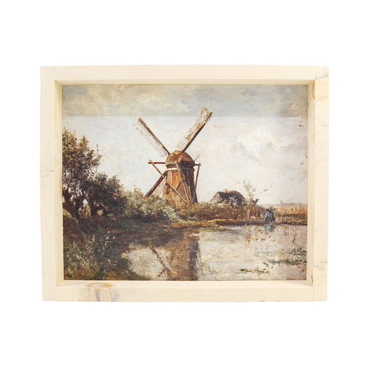 Hoekstra Decor Dutch Windmill Landscape Wall Art