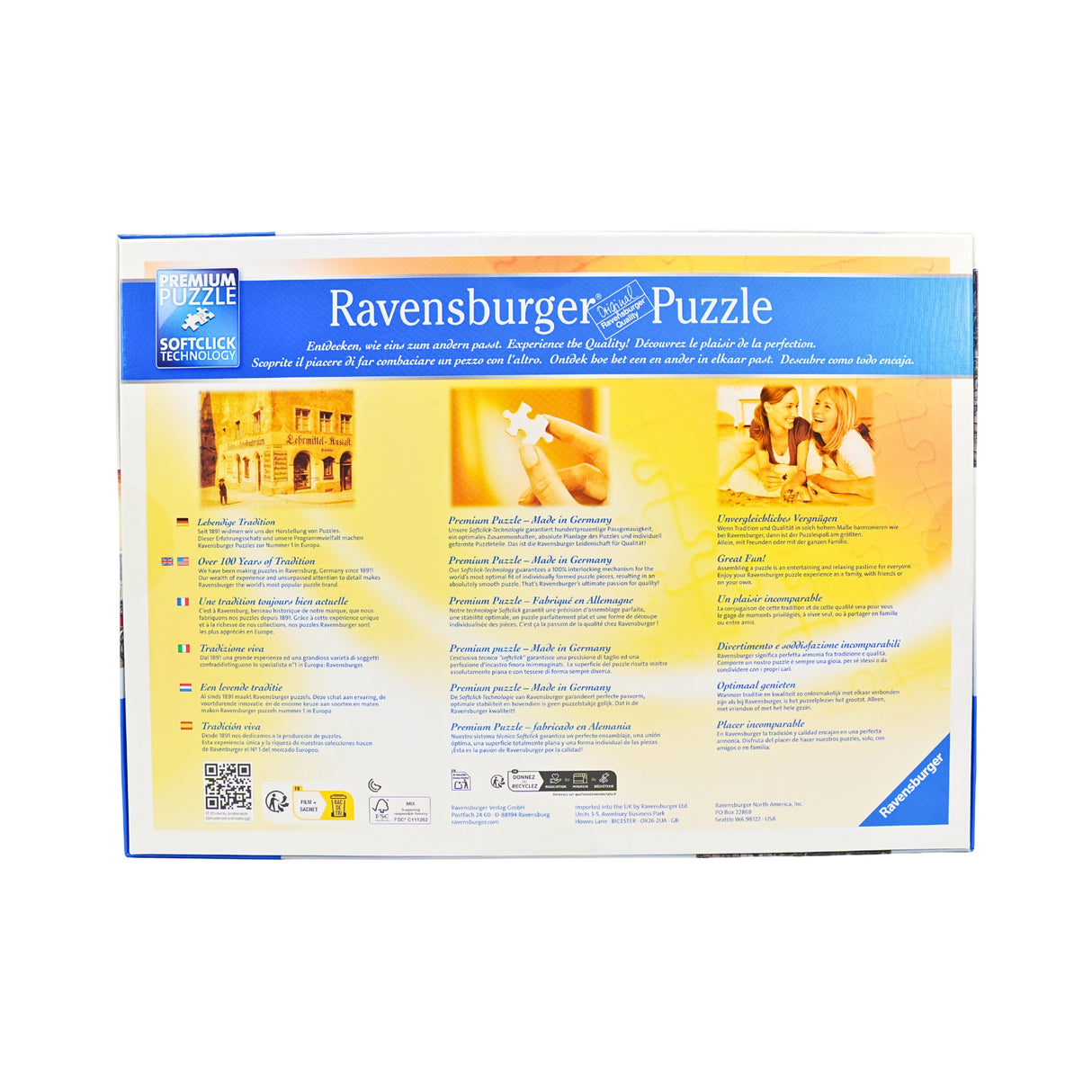 Puzzle  Ravensburger Bikes on Amsterdam Canal 1000 pc