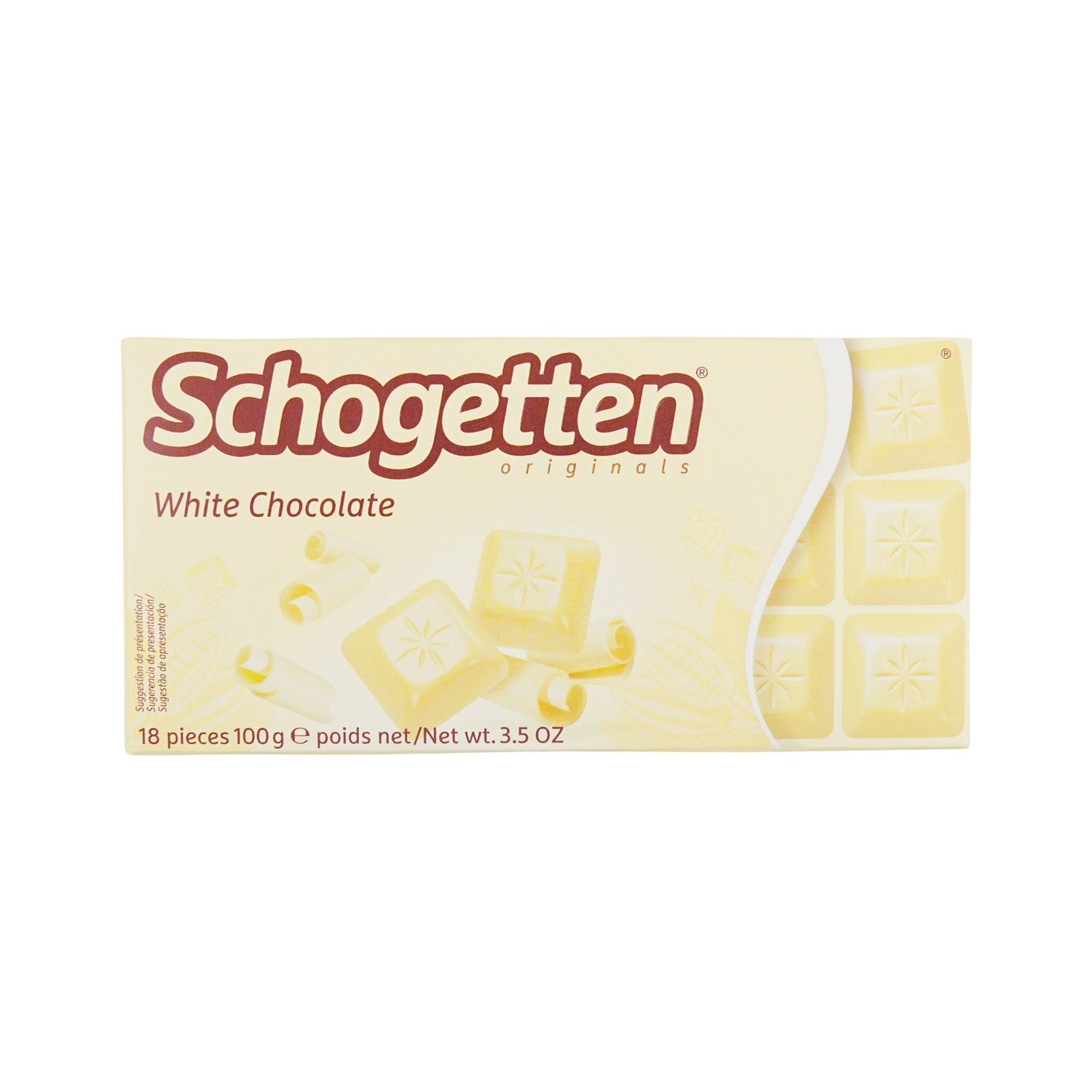 Schogetten White Choc Bar 3.5 oz 100 gram