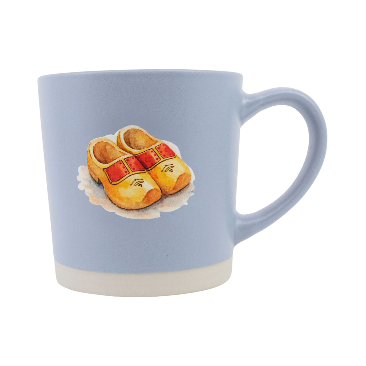 Wooden Shoes Watercolor Slate Blue Mug 13 oz