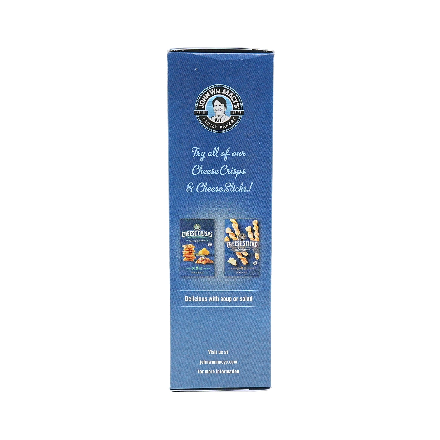 John Macy Asiago & Cheddar Cheese Crisp 4.5 Oz Box