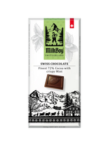 Milk Boy 72% Dark Chocolate With Crispy MINT 3.5 oz