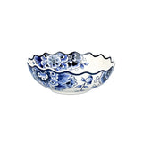 Delft Blue Large Scalloped Ceramic Bowl