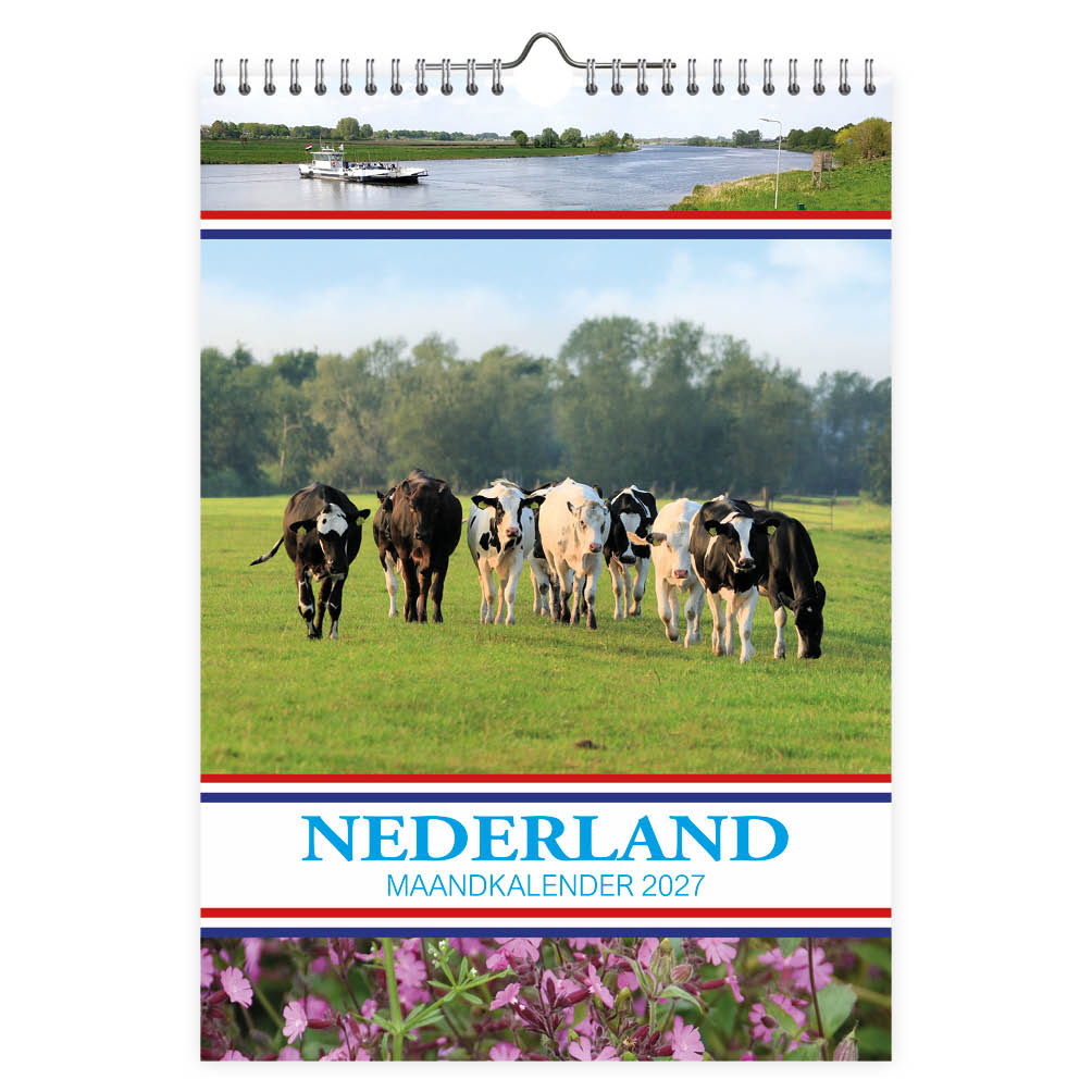 2027  Monthly  Calendar Pictures of Holland 9x13 inches