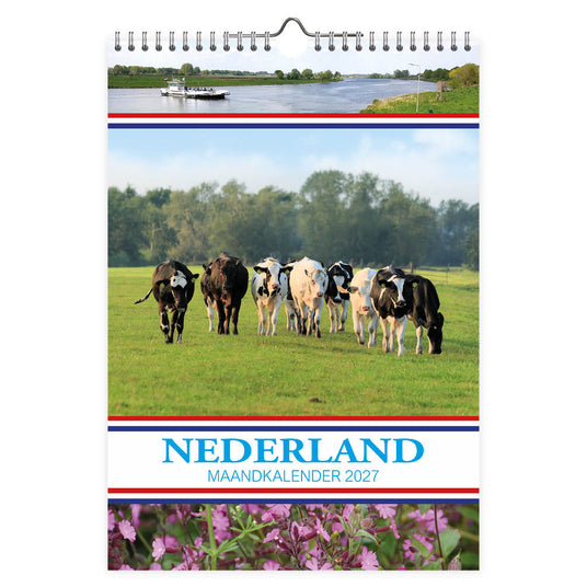 2027  Monthly  Calendar Pictures of Holland 9x13 inches