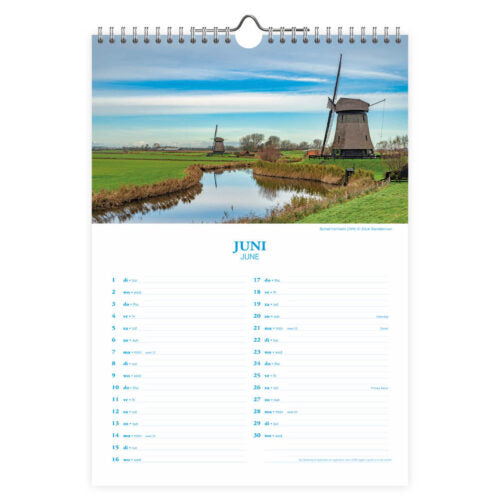 2027  Monthly  Calendar Pictures of Holland 9x13 inches