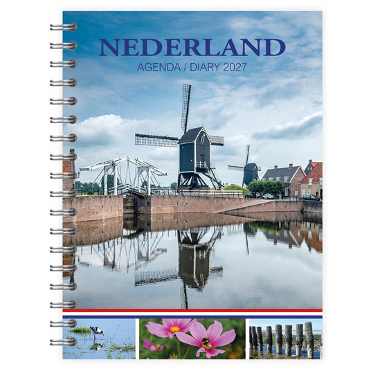 2027 Netherlands Agenda Calendar 7x9 inches